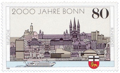 Bonn Briefmarke 1989 Deutsche Bundespost