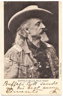 Autogrammkarte Buffalo Bill Cody 
