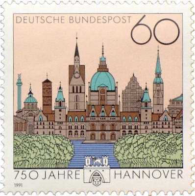 Hannover Sondermarke der Deutschen Bundespost von 1991