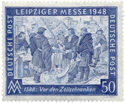 Leipzig Briefmarke Leipziger Messe 1948