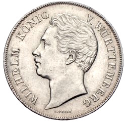 Württemberg Wilhelm 2 Gulden