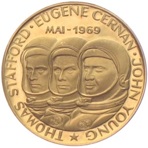 Apollo 10 Goldmedaille 1969 Mondlandemanöver