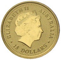 Australien Lunar Hase in Gold 15 Dollar 1999