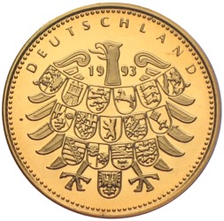 2000 Jahre Bonn Medaille vergoldet 1989