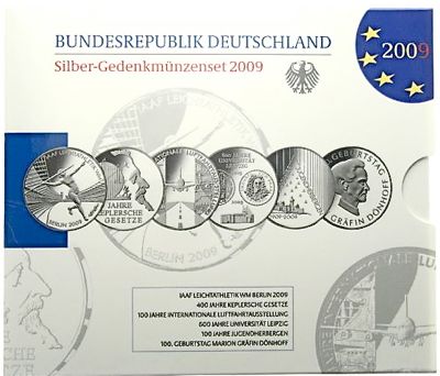 10 Euro Silber Gedenkmünzenset