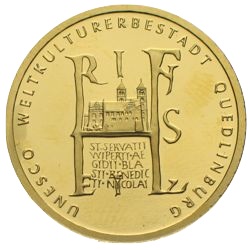 100 Euro Gold Quedlinburg 2003