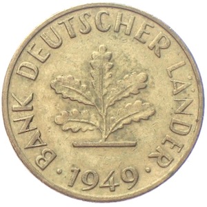 10 Pfennig Bank deutscher Länder 1949 BdL
