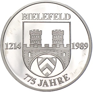 775 Jahre Bielefeld Silbermedaille 