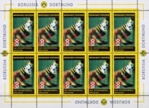 Briefmarken 10er Block BVB Deutscher Meister