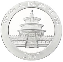 China Panda 10 Yuan 2007 1 Unze Silber