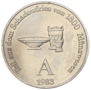 Münzprägung DDR Medaille 1983 Schadow