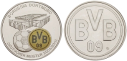 Medaille Münzen Dortmund BVB. Münzenhandel. Briefmarkenhandel.
