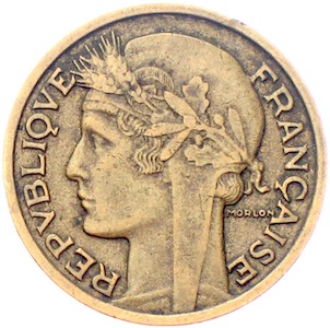 Frankreich 2 francs Morlon 1936