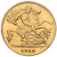 Sovereign Georg V. 1913 Großbritannien Goldmünzen