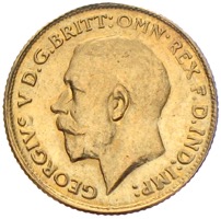 Sovereign Georg V. 1913 Großbritannien Goldmünze