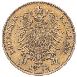 10 Mark Bayern Ludwig 1873