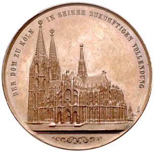 Köln Dombaumedaille von Drentwett Kämmerer - Münzen Ankauf in Köln
