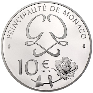 Monaco 10 Euro 2019 Grace Kelly Silber