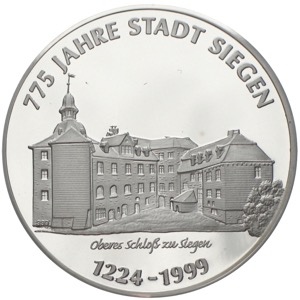 Silbermedaille 775 Jahre Stadt Siegen