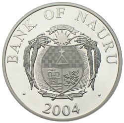 Skulpturenmünze Nauru 10 Dollars 2004