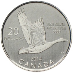Kanada 20 Dollars 2014 Wildgans