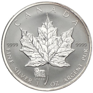 Kanada Maple Leaf Privy Mark Jahr des Schafs 2003