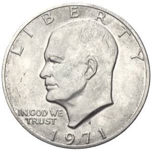 USA Moon Dollar Eisenhower 1971