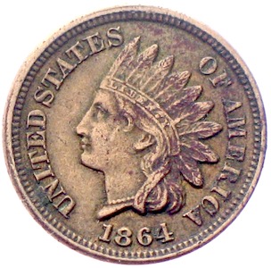 USA One Cent 1864