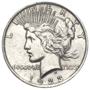 USA Peace Dollar Silberdollar 1923