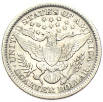 USA Quarter Dollar Barber