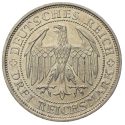 3 Reichsmark Tausend Jahre Burg und Stadt Meissen 1929