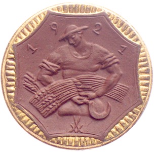 Sächsisches Notgeld aus Meissen Porzellan 10 Pfennig