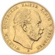 10 Mark Goldmünze 1875 Wilhelm I Deutscher Kaiser König von Preussen
