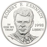 Robert F. Kennedy Silver Dollar 1998