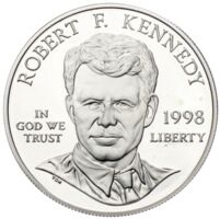 Robert F. Kennedy Silver Dollar 1998 Robert F. Kennedy Silver Dollar 1998