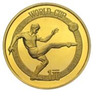 China 1 Yuan Bronze Fußball WM 1982