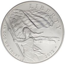 USA Silberdollar 2012 Star Spangled Banner