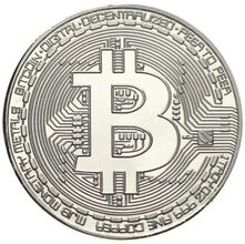 Bitcoin Münze - Kryptowährung - digitales Zahlungsmittel