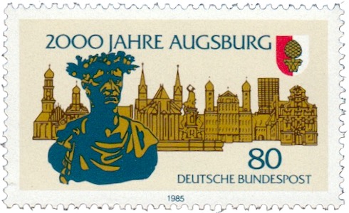 Augsburg Sonder-Briefmarke zur 2000-jahrfeier 1985