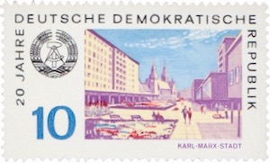 Chemnitz Karl-Marx-Stadt DDR Briefmarke 1969