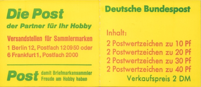 Chromolux Briefmarkenheftchen