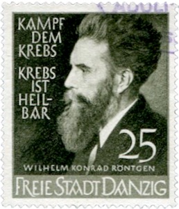 Danzig Briefmarke 1939 Röntgen