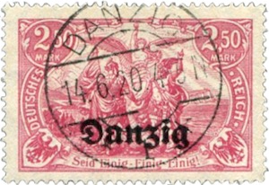Briefmarken Danzig Berliner Aufdruck 1920