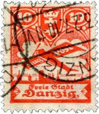 Danzig Flugpostmarke 1921
