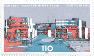Düsseldorf Briefmarke 2000 Landtag