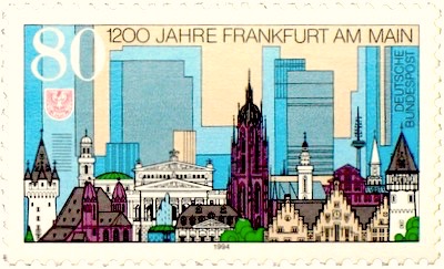 Briefmarke Frankfurt am Main 1994 Deutsche Bundespost