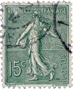 Briefmarke Frankreich Semeuse Säerin 1903
