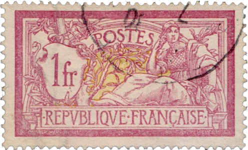 Frankreich Briefmarke Merson 1900