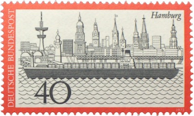 Hamburg - Sonder Briefmarke der Deutschen Bundespost 1973