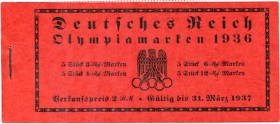 Markenheftchen Deutsches Reich Olympiamarken 1936 MH 42